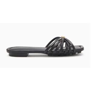 ULLA JOHNSON  Althea Cage Slide Shoes in Black NWB Size 39